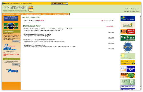 Sicaf site comprasnet reduz