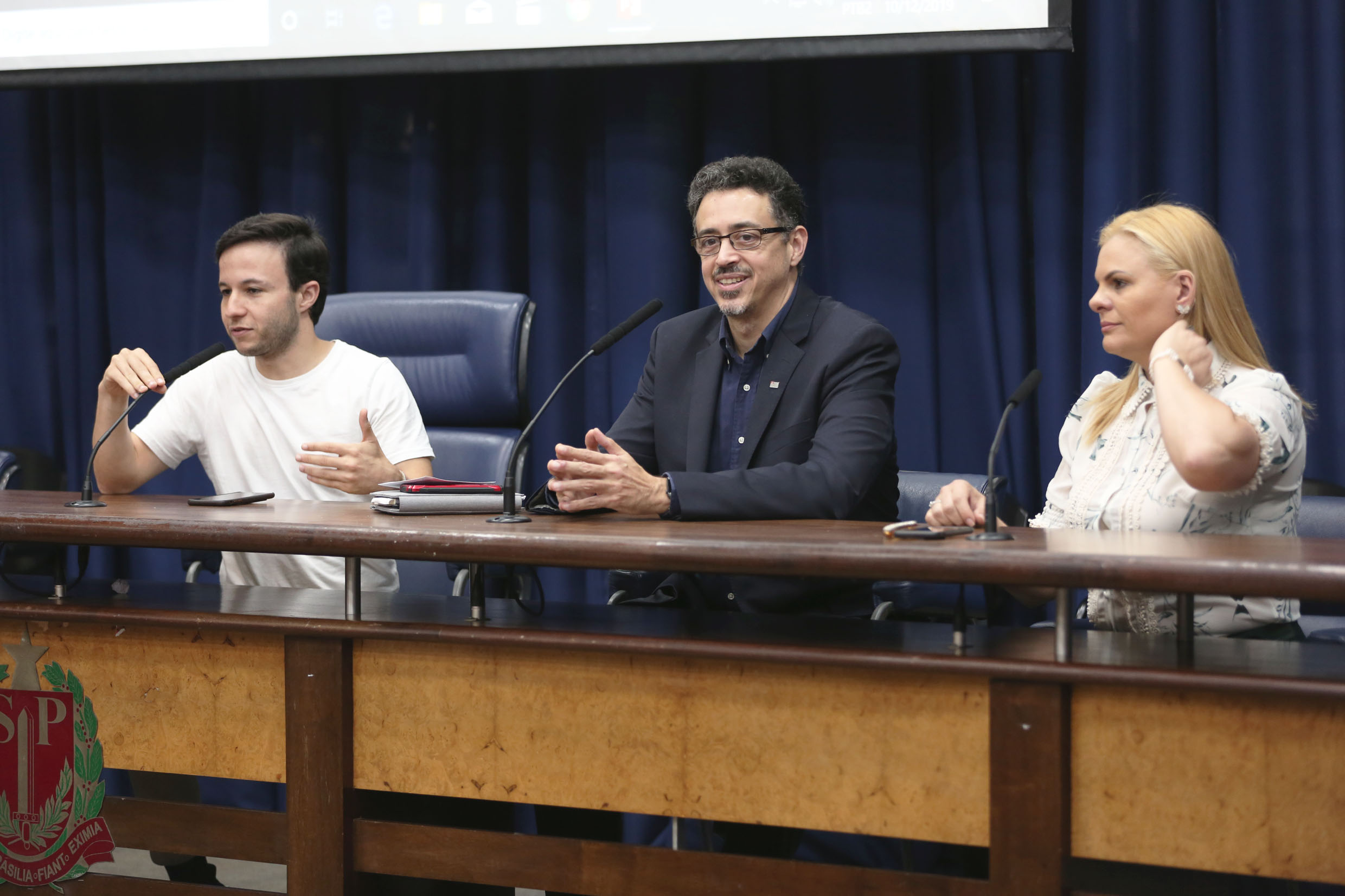 Daniel Jos�, S�rgio S� Leit�o e Carla Morando<a style='float:right;color:#ccc' href='https://www3.al.sp.gov.br/repositorio/noticia/N-12-2019/fg245613.jpg' target=_blank><i class='bi bi-zoom-in'></i> Clique para ver a imagem </a>